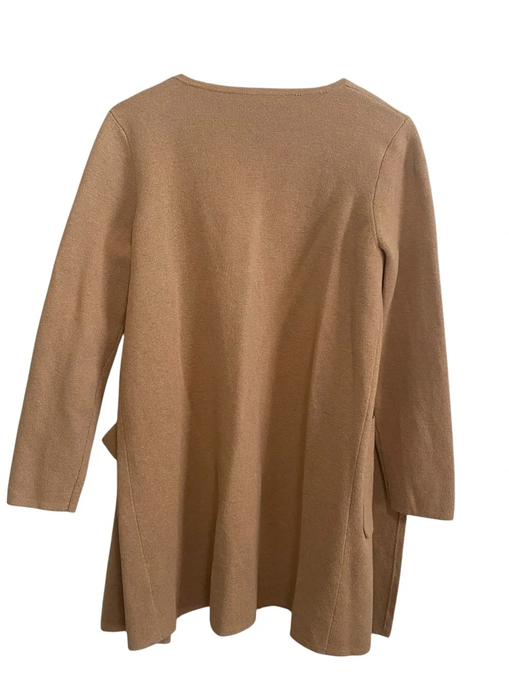J.Crew Tan Camel Capsule Wardrobe Wool Blend Knit Eloise Sweater Blazer Small